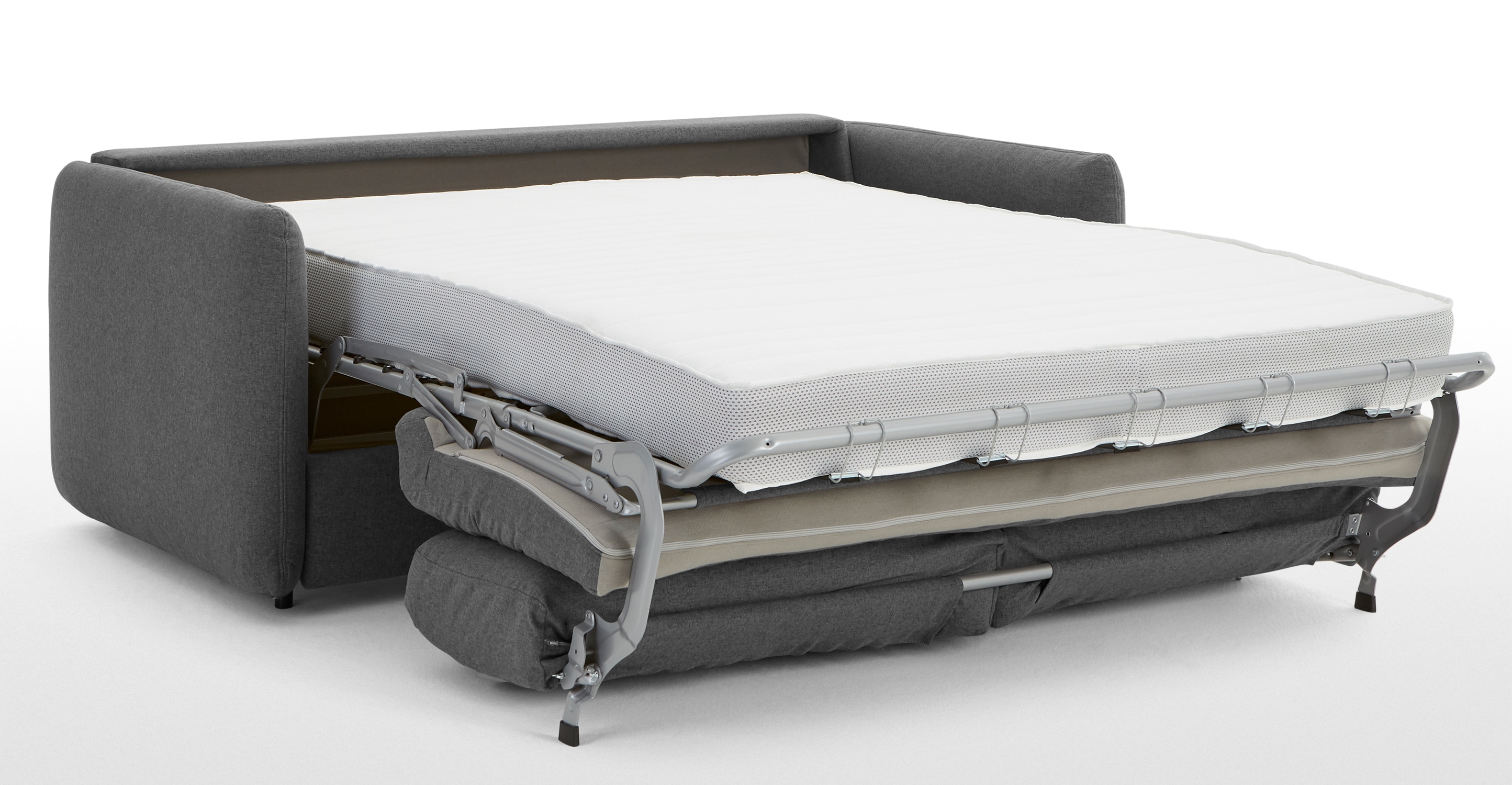 3 seater sofa beds fletcher 3 seater sofa bed with pocket sprung mattress, marl grey | made.com EPBZVLJ
