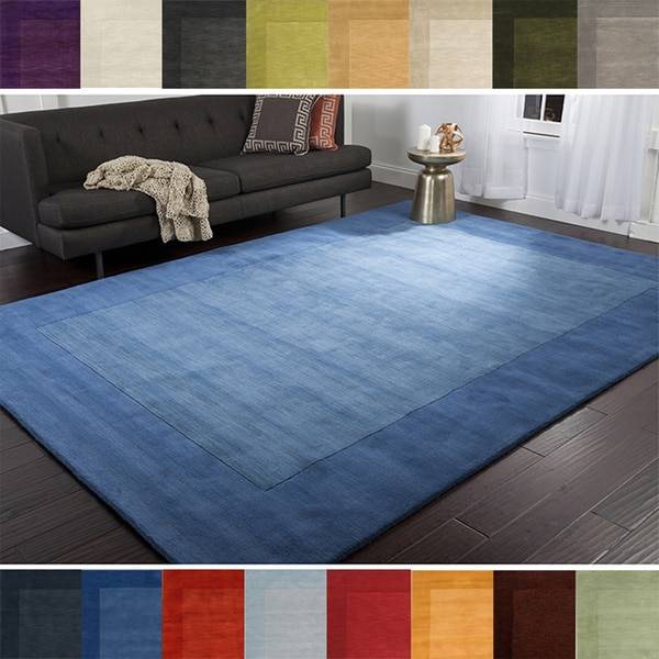 6×9 area rug hand loomed risor solid bordered wool area rug 7u0026 x27 6 x KOFBCTW