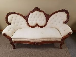 antique sofa image is loading early-1900-039-s-antique-victorian-hand-carved- OLKNNSB