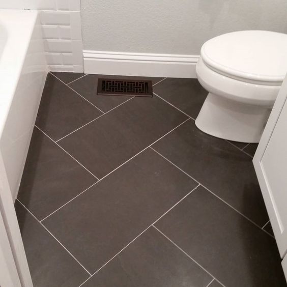 bathroom floor tile 12x24 tile bathroom floor. could use same tile but different design on OYXFKBZ