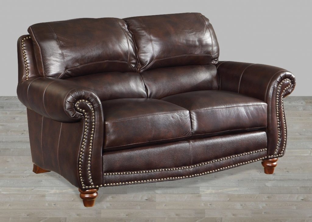 Brown Leather Loveseat Brown Leather Loveseat With Nailheads CMWSRUE   Brown Leather Loveseat Brown Leather Loveseat With Nailheads Cmwsrue  1024x731 