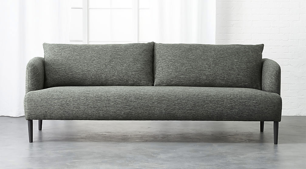 comfortable loveseat cb2 ronan grey sofa MTRYXKL