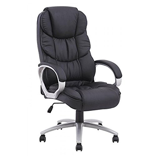 comfortable office chair bestoffice ergonomic pu leather high back office chair, black AWHPHGZ