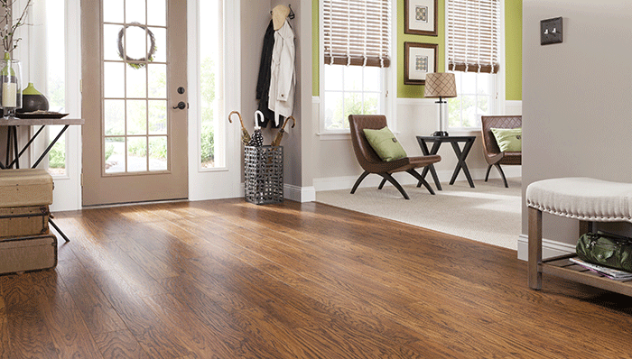 flooring ideas laminate wood-look flooring samples in light and dark colors with several  plank RFLUDUH
