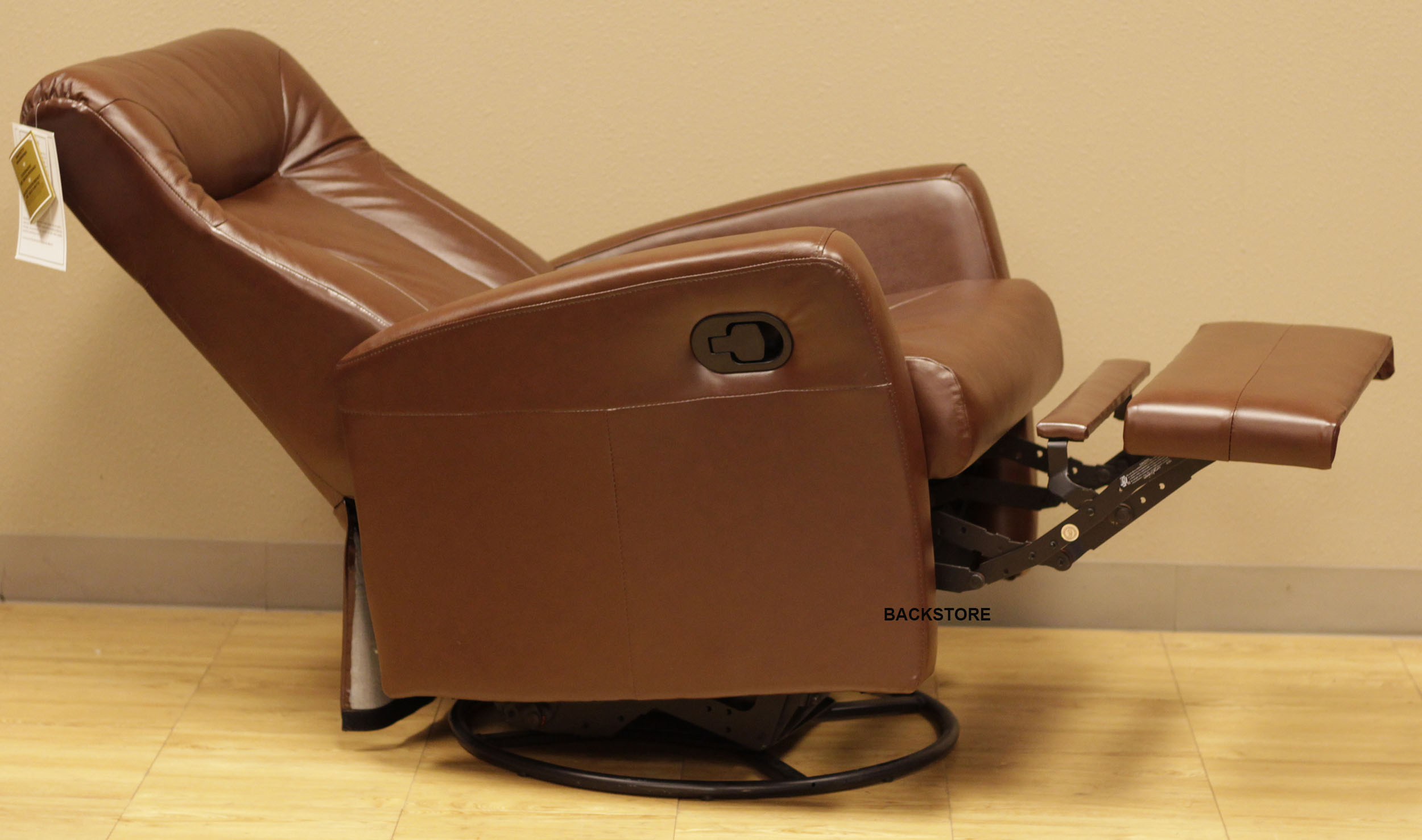 glider recliners barcalounger grissom ii swing rocker glider recliner in brown leather QXFIIRC