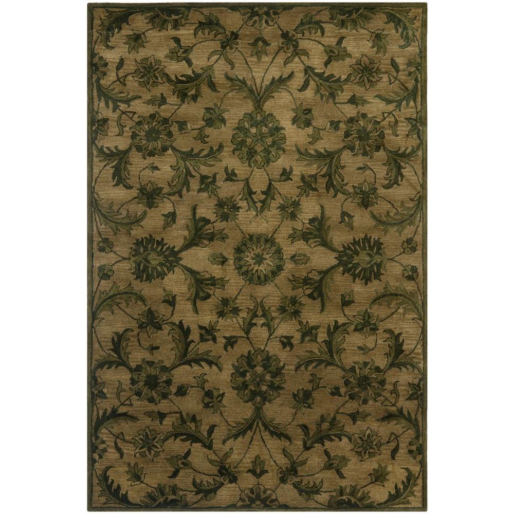 Green area rugs safavieh antiquity olive/green 6 ft. x 9 ft. area rug UPBESGV
