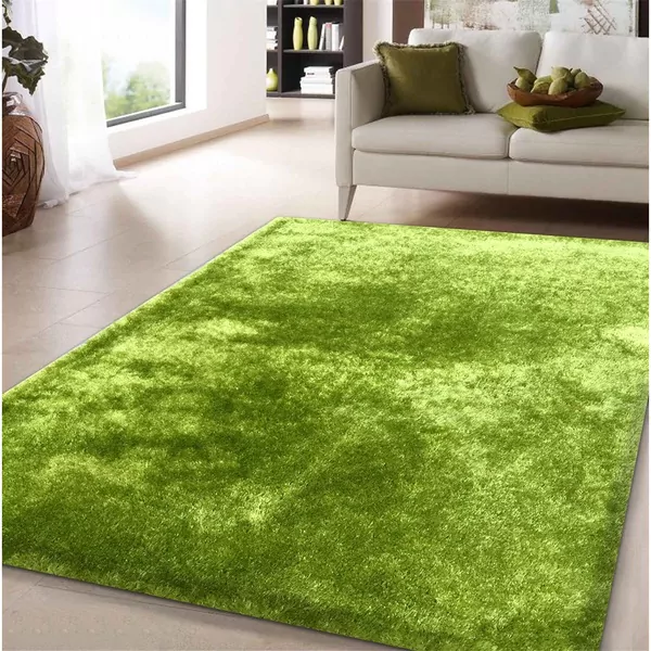 Green area rugs shag solid green area rug (5u0026#x27; ... WSZXSRZ
