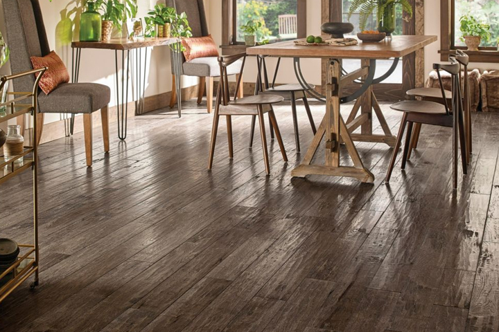 hand scraped hardwood floors hickory solid hardwood monument valley for the dining room - sas524 HJAMKZM