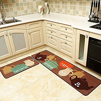 kitchen rug seamersey home and kitchen rugs 2 pieces 4 size decorative non-slip rubber TYHUAWS