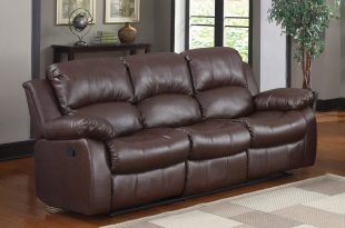 leather reclining sofa amazon.com: bonded leather double recliner sofa living room reclining couch  (brown): kitchen CGNKTIV