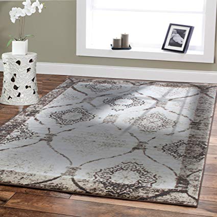 modern area rugs for living room 5x8 under 50 brown cream black rug OOMADYL