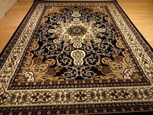 Persian area rugs black persian style 5×8 oriental area rug 5×7 carpet tabriz design rugs ATUAEPP