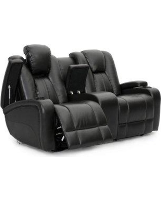 power loveseat seatcraft transformer reclining loveseat with power and console, brown ODDZJMV