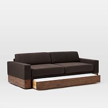 pull out sofa bed emery sleeper sofa + twin trundle ... HZDMOQS