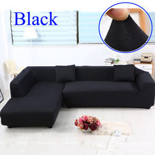 sectional couch covers 1/2/3/4 seater solid stretch sofa couch cover slipcover l shape XLTAIVI