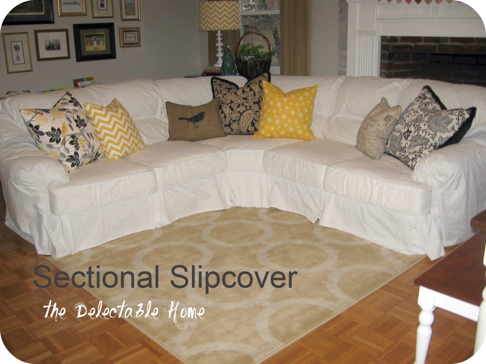 sectional couch covers the delectable home: impossible sectional slipcover SRTNDLN