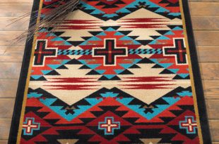 southwest rugs rustic cross blue southwestern rug - 4 x 5 CDEMHKO