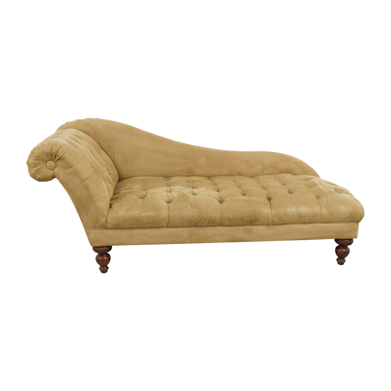 tufted brown chaise lounge sofa nyc ... XOHDTLB