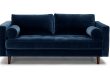 velvet sofa sven grass green 72 SFXBIOK