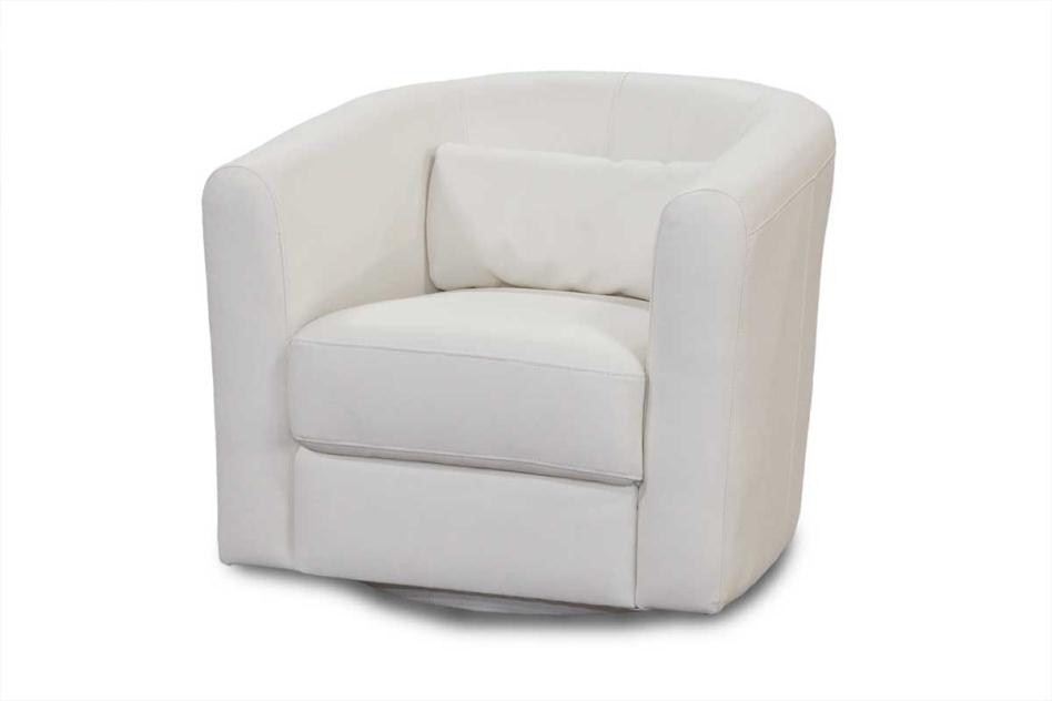 white comfy chair dining room latest white leather swivel chair with within DBPUTYB