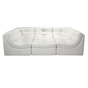 white sectional sofa cloud modular sectional - white DLIQDYJ