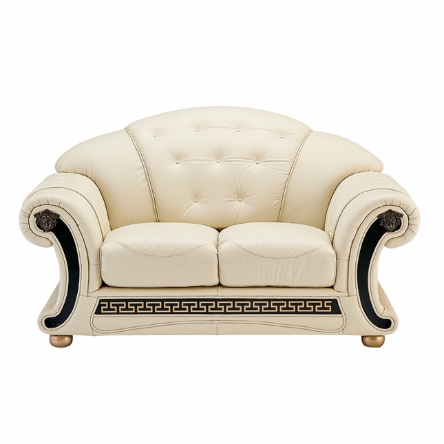 white tufted loveseat versace white ivory genuine italian leather button tufted loveseat TYOFYSS
