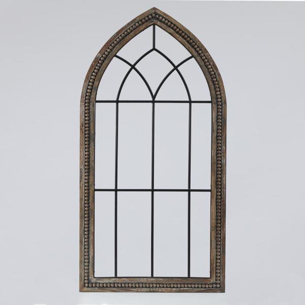 Luxen Home Wood & Metal Cathedral Wall Decor-WHA799 - The Home Dep