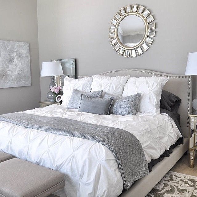 21 Stunning Grey and Silver Bedroom Ideas > CherryCherryBeauty.com .
