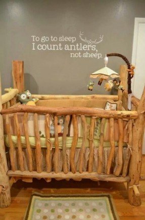 Natural Wood Baby Crib - Ideas on Fot