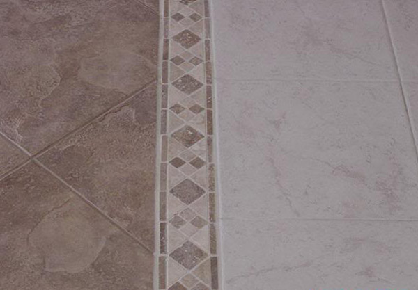 How to connect the existing tile flooring with a new on