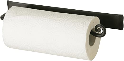 Amazon.com: Decorative Wall Paper Towel Holder | Black Stylish .