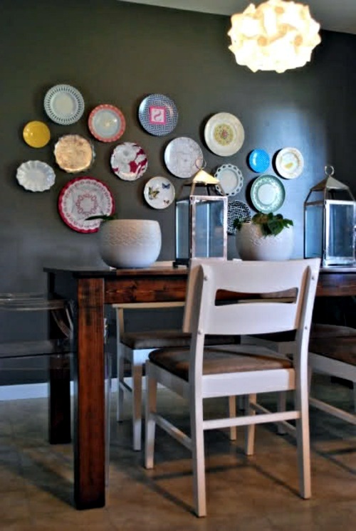 Decorative wall plate – great wall decoration in the kitchen .