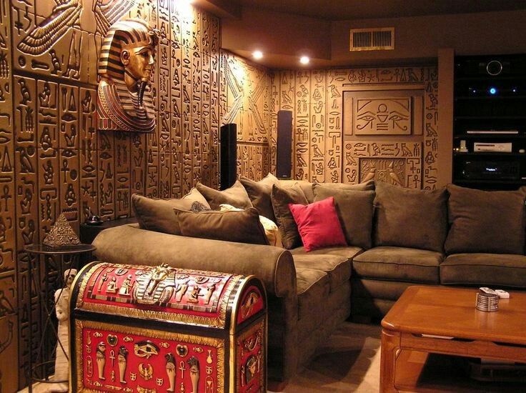 Egyptian livingroom | Decoracion egipcia, Decoración de unas .