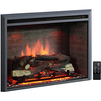 Amazon.com: PuraFlame Western Electric Fireplace Insert with Fire .