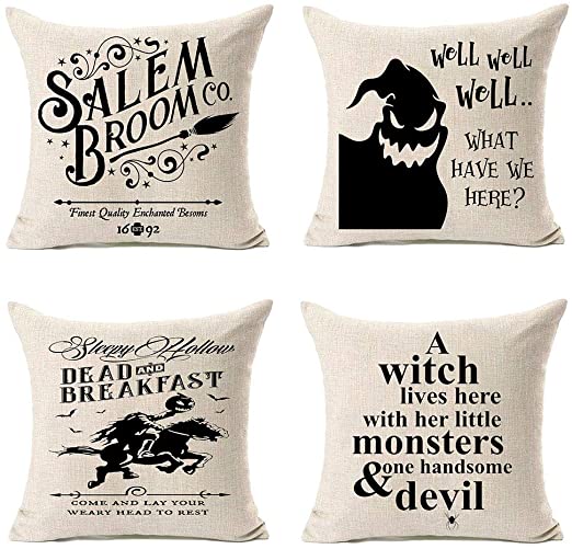 Amazon.com: MFGNEH Dead and Breakfast Halloween Pillow Covers .