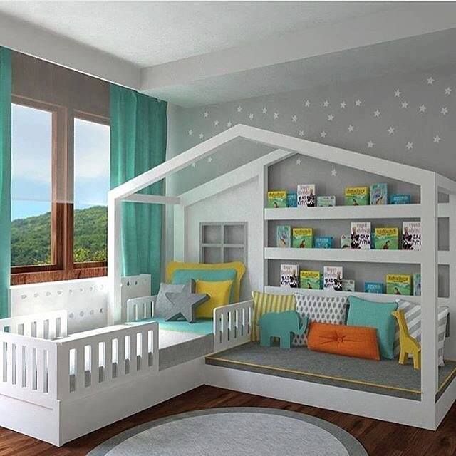 Kids Bedroom Ideas & Designs | Toddler house bed, Toddler rooms .