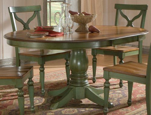 Sidney Dining Room Set Green Country French Round Table And 4 .