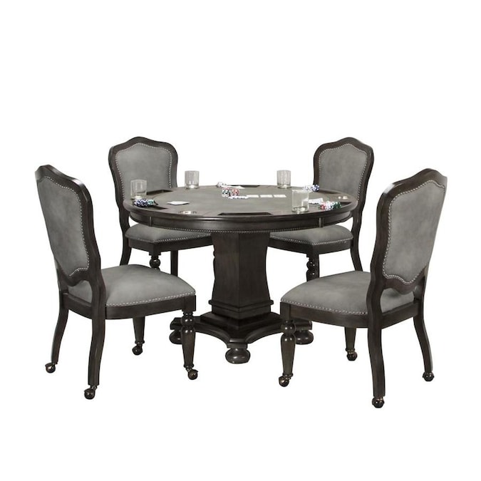Sunset Trading Sunset Trading 5 Piece Vegas Dining and Poker Table .