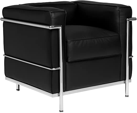 Amazon.com: Carnegie Le Corbusier LC2 Style Armchair (Black and .