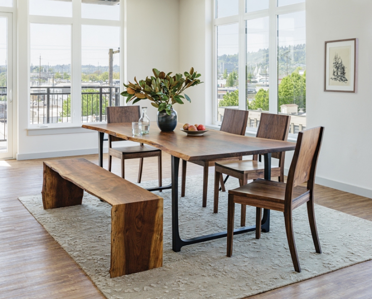 Live Edge Dining Table - Live Edge Walnut Table | The Joine