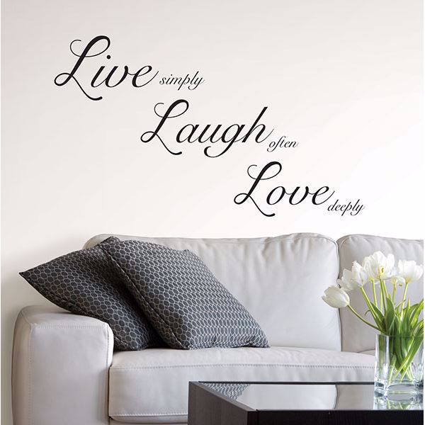 WPQ1744 - Live Laugh Love Wall Quote - by WallPo