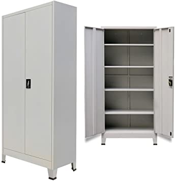 Amazon.com: Festnight Tall Office Storage Cabinet with 2 Doors .