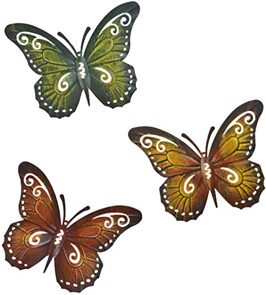 Amazon.com: Metal Butterfly Wall Decor Butterfly Wall Art Indoor .