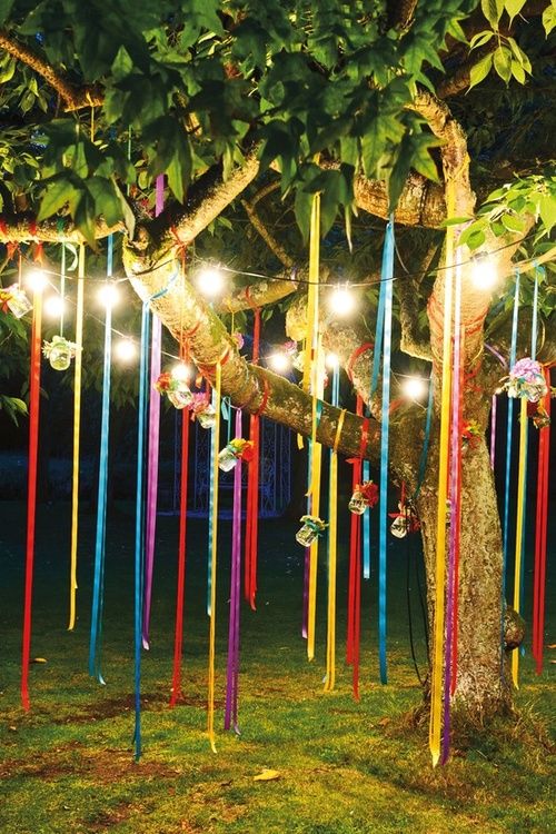 party light idea: wishing I had a tree in my backyard. | Outdoors .