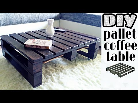 DIY - pallet coffee table | NO power tools 💪 - YouTu
