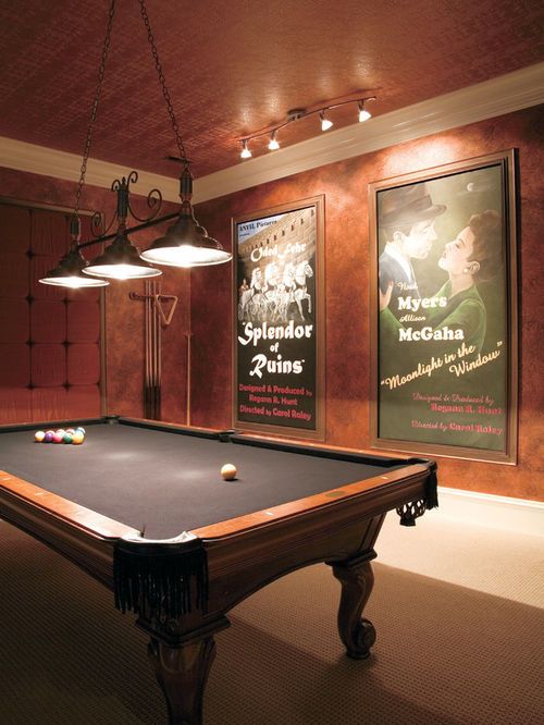 Best photos, images, and pictures gallery about pool table room .