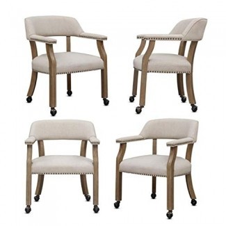 50+ Set of 4 Kitchen Chairs with Casters You'll Love in 2020 .
