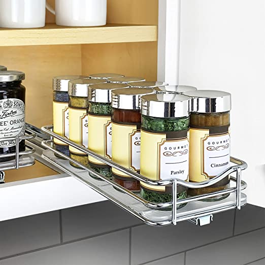 Amazon.com: Lynk Professional Slide Out Spice Rack Upper Cabinet .