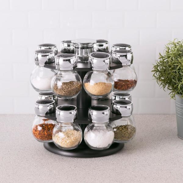 Unbranded 16-Piece Revolving Spice Rack-HDC51689 - The Home Dep