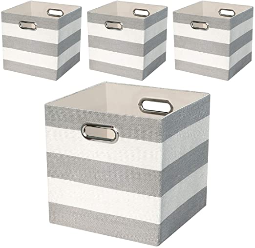 Amazon.com: Storage Bins Storage Cubes,11×11 Collapsible Storage .